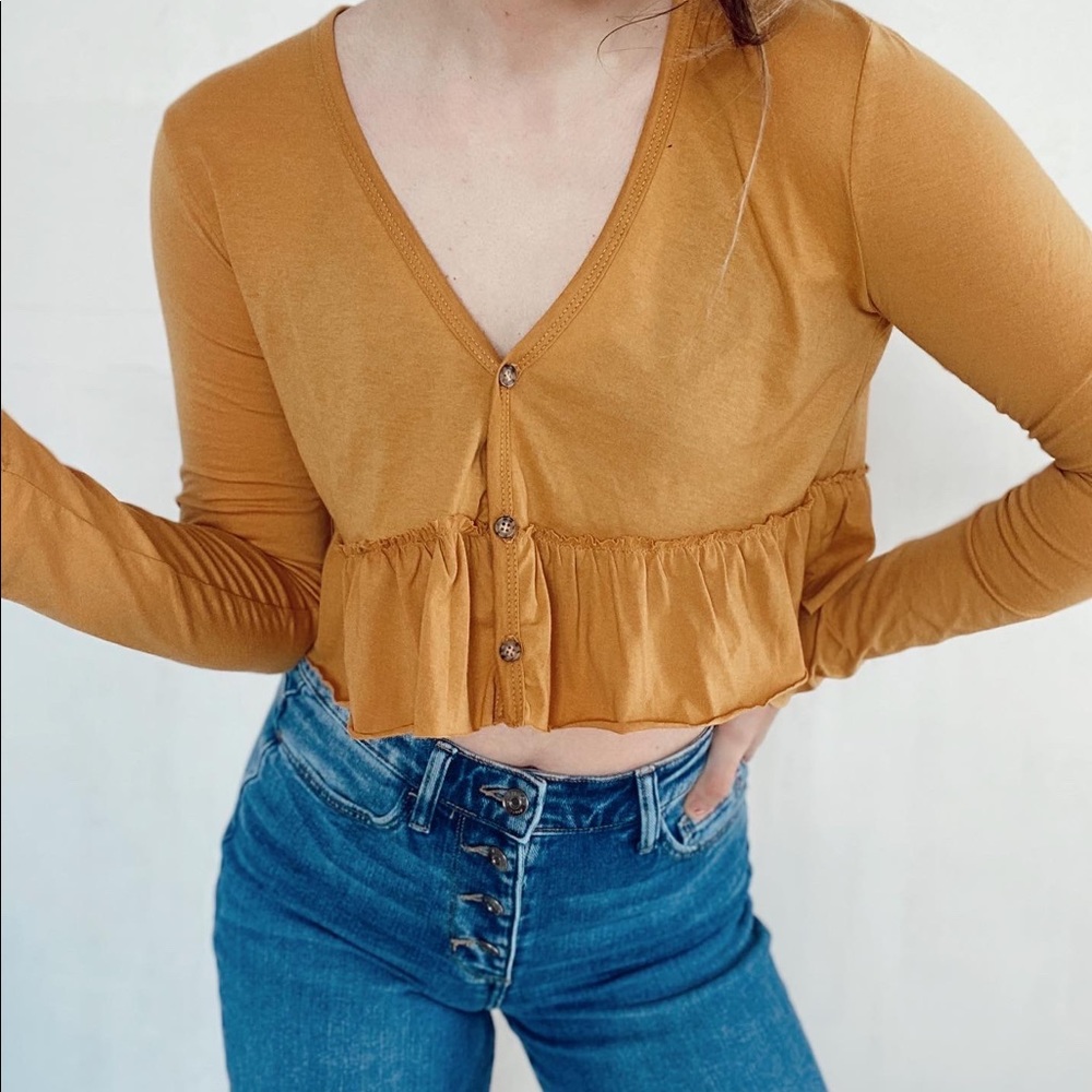 Urban Outfitters cropped Babydoll Tee